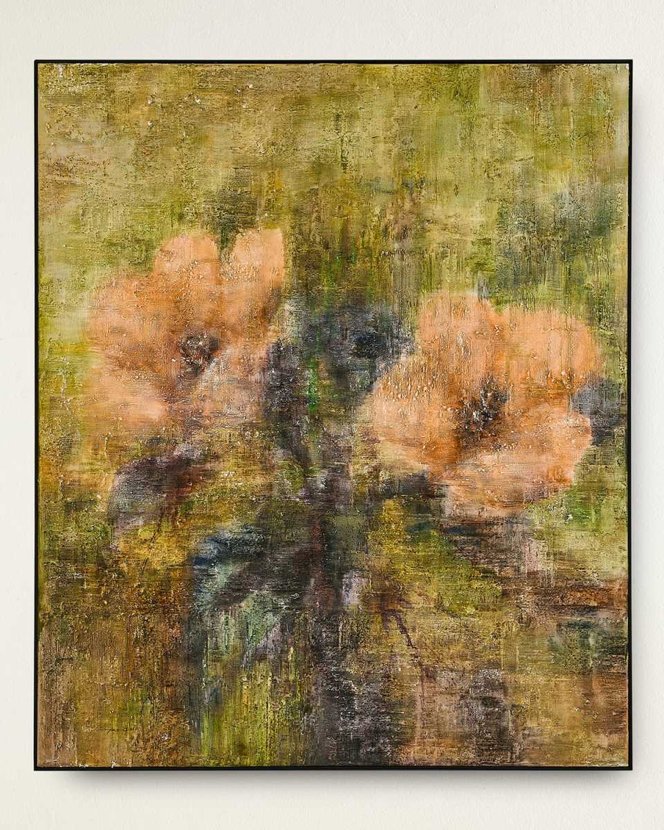 "Mist-Touched Blossoms" Original Oil Painting on Canvas by Teng Fei